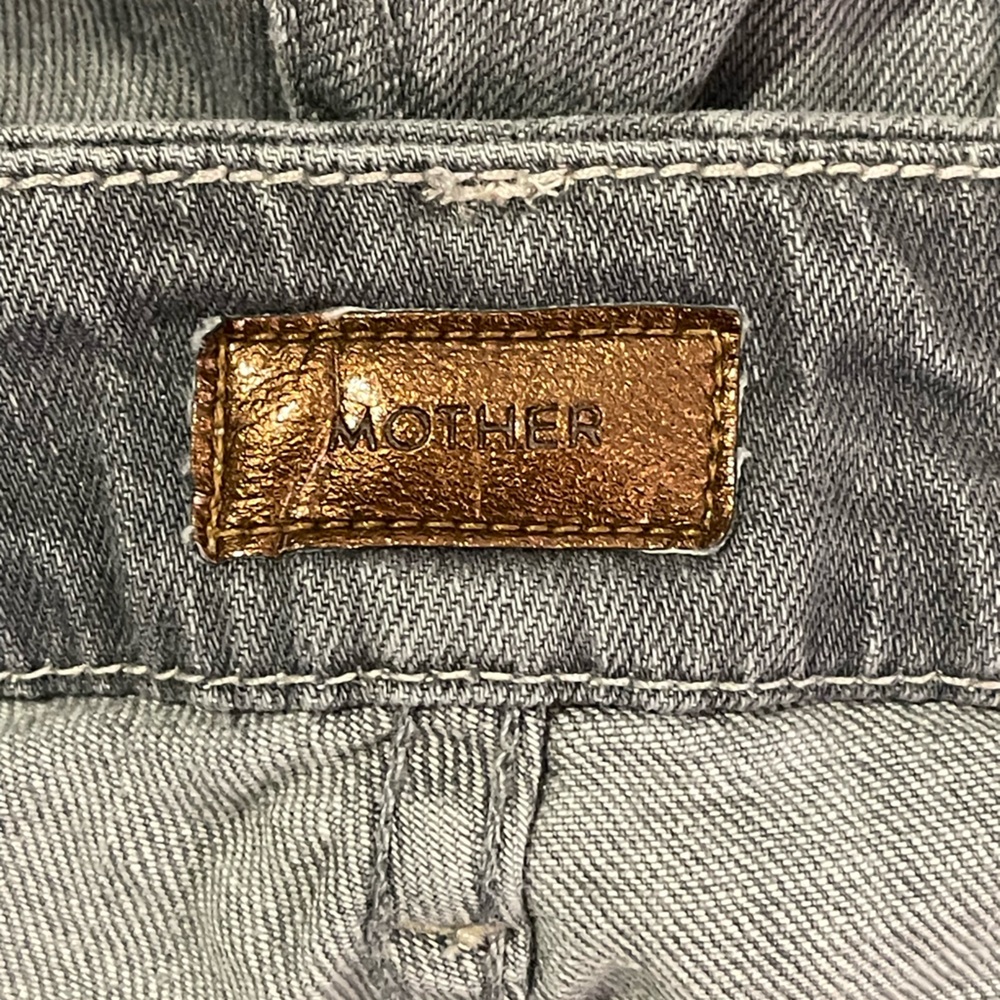 MOTHER The Looker Ghostcats II Skinny Low Rise Grey Wash Jeans Size 27 - Picture 5 of 9